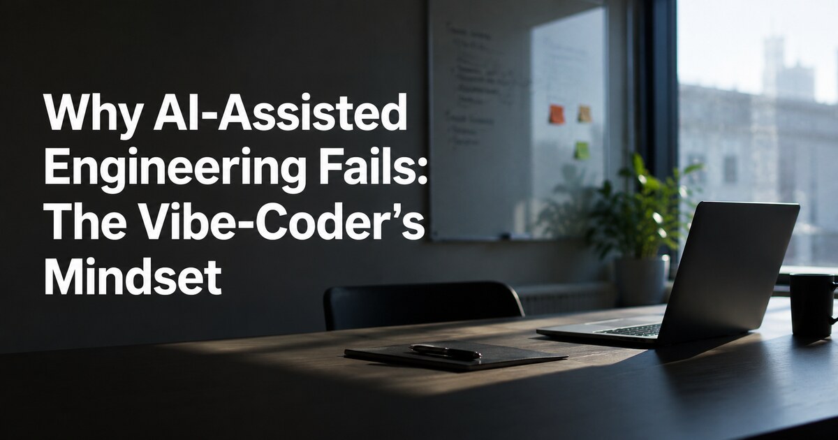AI-assisted engineering versus vibe coding, a question of who owns the system
