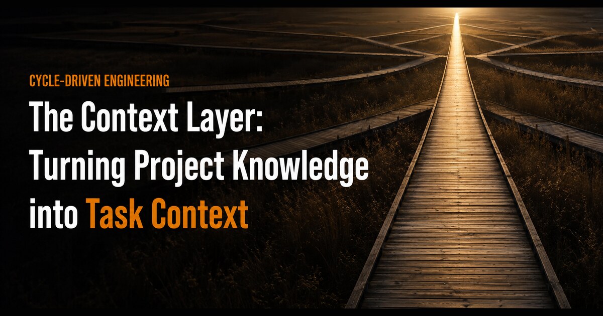 Cycle-Driven Engineering: Building the Context Layer for AI-Assisted Engineering