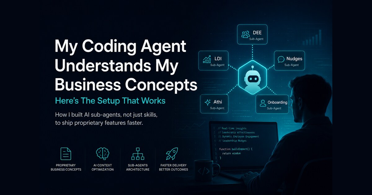 My Coding Agent Understands My Business Concepts, an AI sub-agents architecture